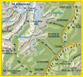 Carte de randonnée n° 77 - Adamello Sud, Val Daone, Valli Giudicarie | Tabacco carte pliée Tabacco 