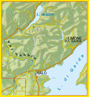 Carte de randonnée n° 78 - West Garda, Salò, Val Sabbia | Tabacco carte pliée Tabacco 