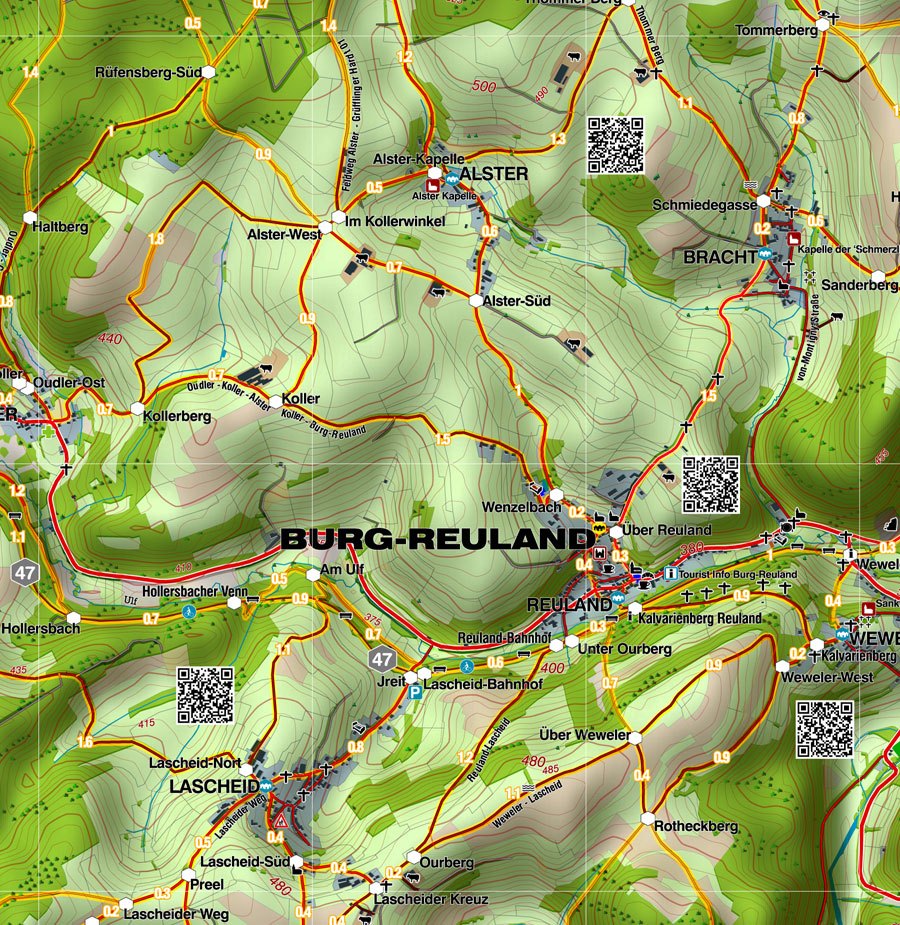 Carte de randonnée n° 8 - Ourtal | Mini Planet carte pliée Mini Planet 
