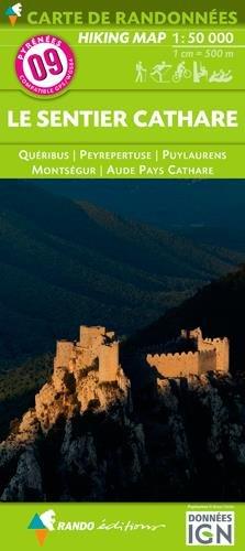 Carte de randonnée n° 9 - Sentier Cathare (Pyrénées Orientales) | Rando Editions carte pliée Rando Editions 