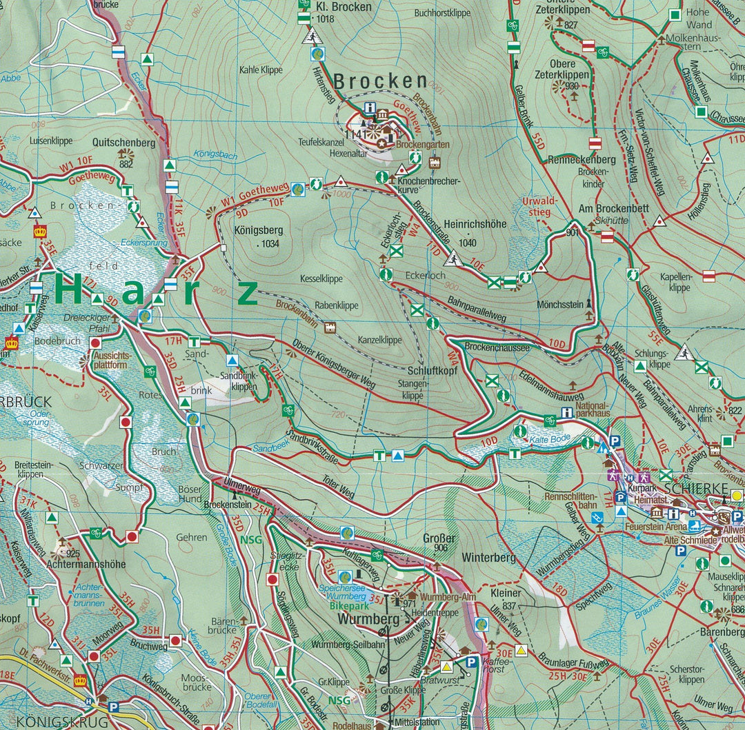 Carte de randonnée n° 96 - Bormio, Livigno, Valtelllina (Italie, Suisse) | Kompass carte pliée Kompass 