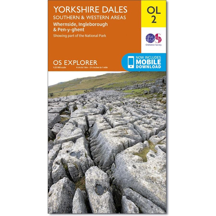 Carte de randonnée n° OL002 - Yorkshire Dales - Southern & Western areas (Grande Bretagne) | Ordnance Survey - Explorer carte pliée Ordnance Survey 