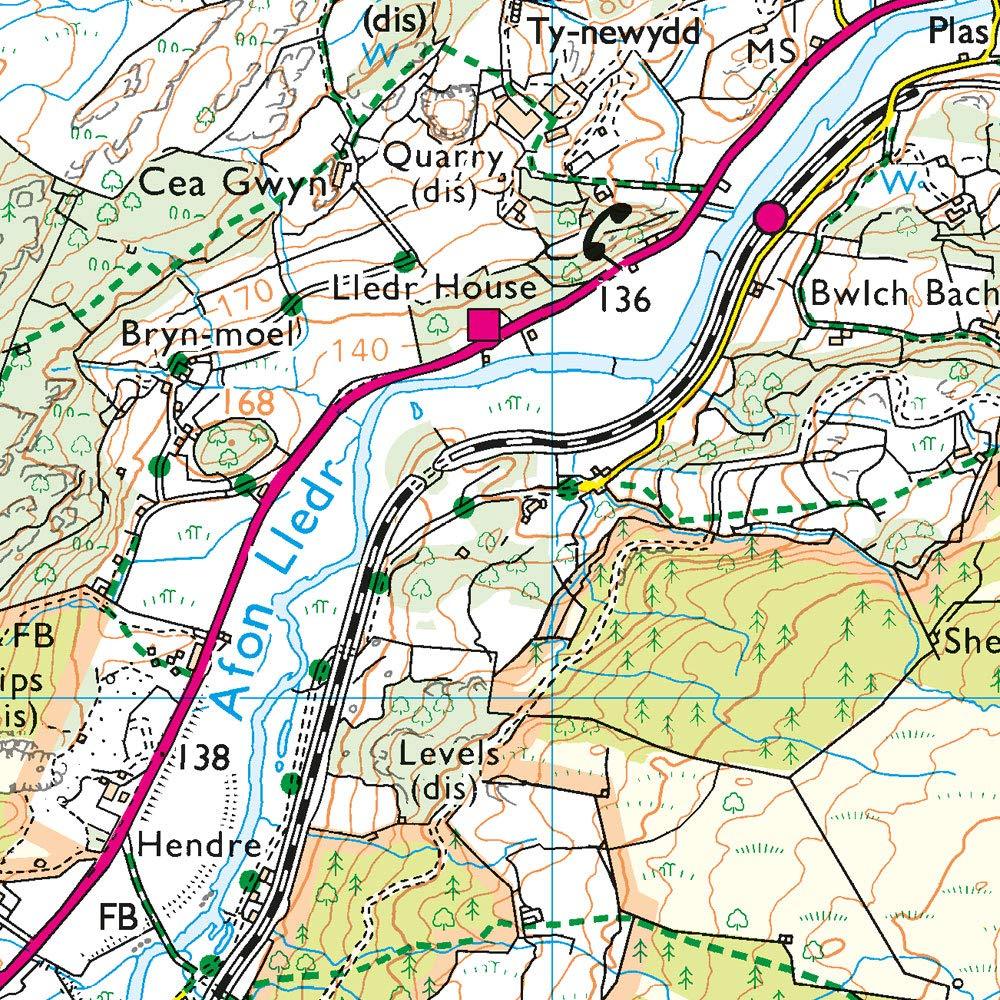 Carte de randonnée n° OL018 - Harlech, Porthmadog, Bala, Y Bala (Grande Bretagne) | Ordnance Survey - Explorer carte pliée Ordnance Survey 