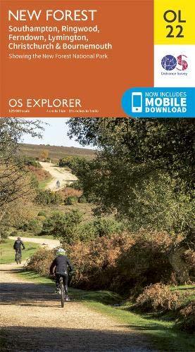 Carte de randonnée n° OL022 - New Forest (Grande Bretagne) | Ordnance Survey - Explorer carte pliée Ordnance Survey 
