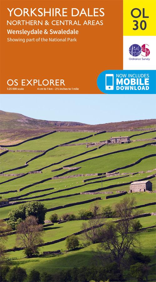 Carte de randonnée n° OL030 - Yorkshire Dales, Northern & Central areas (Grande Bretagne) | Ordnance Survey - Explorer carte pliée Ordnance Survey 