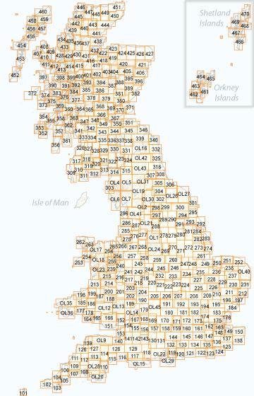 Carte de randonnée n° OL046 - Trossachs, Callander, Aberfoyle (Grande Bretagne) | Ordnance Survey - Explorer carte pliée Ordnance Survey 