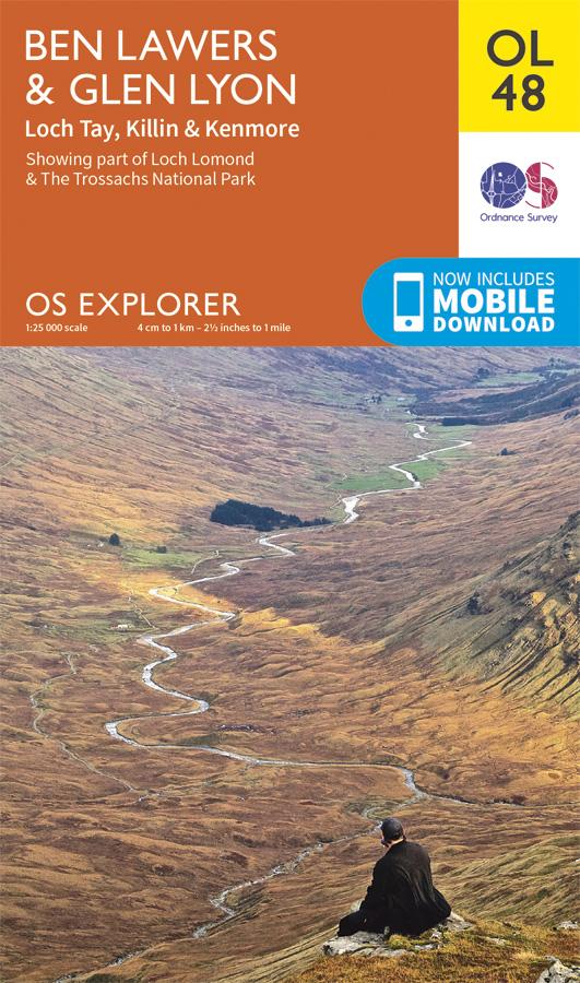 Carte de randonnée n° OL048 - Ben Lawers, Glen Lyon, Loch Tay (Grande Bretagne) | Ordnance Survey - Explorer carte pliée Ordnance Survey 