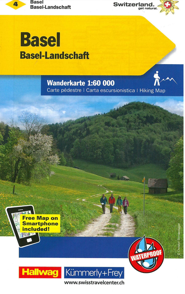 Carte de randonnée n° WK.04 - Bâle, Aarau (Suisse) | Kümmerly & Frey carte pliée Kümmerly & Frey 