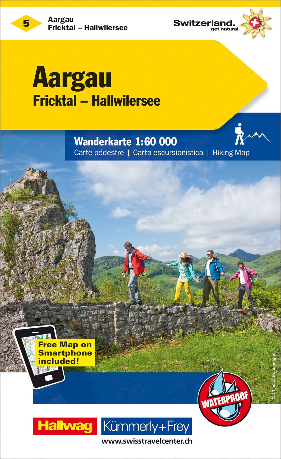 Carte de randonnée n° WK.05 - Aargau (Suisse) | Kümmerly & Frey carte pliée Kümmerly & Frey 
