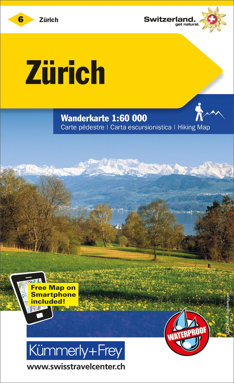 Carte de randonnée n° WK.06 - Zürich (Suisse) | Kümmerly & Frey carte pliée Kümmerly & Frey 