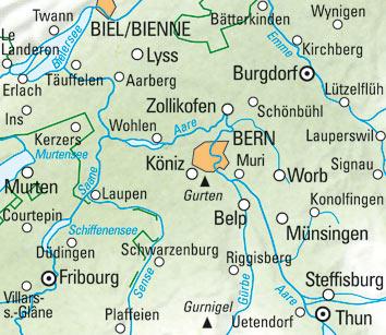 Carte de randonnée n° WK.09 - Bern (Suisse) | Kümmerly & Frey carte pliée Kümmerly & Frey 