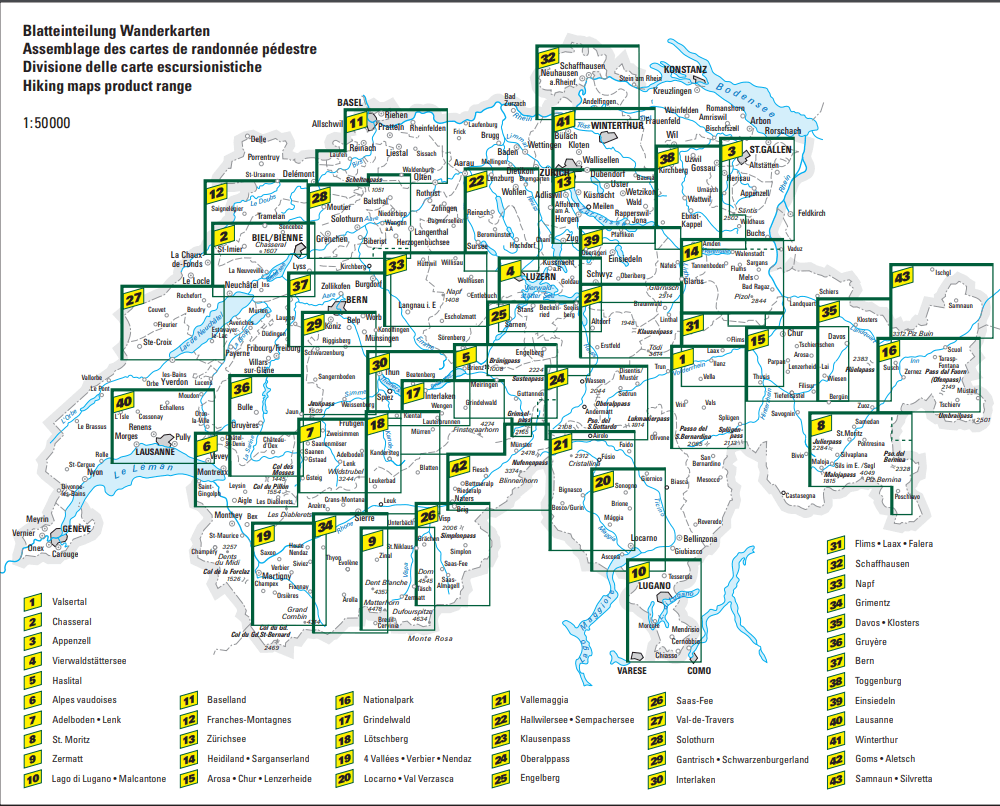 Carte de randonnée n° WK.29 - Gantrisch, Pays de Schwarzenburg (Suisse) | Hallwag carte pliée Hallwag 