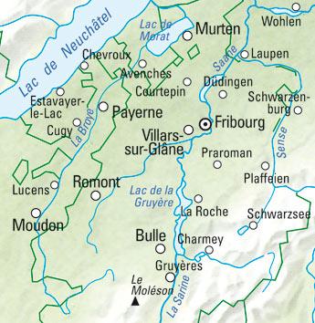 Carte de randonnée n° WK.31 - Fribourg (Suisse) | Kümmerly & Frey carte pliée Kümmerly & Frey 