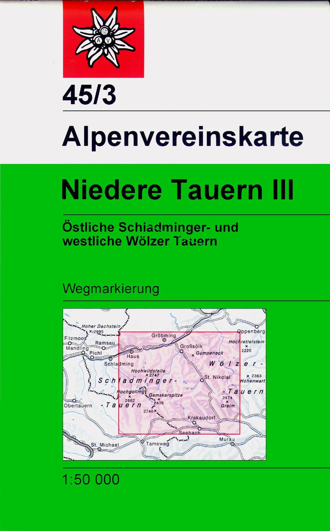 Carte de randonnée - Niedere Tauern III, n° 45/3 (Alpes autrichiennes) | Alpenverein carte pliée Alpenverein 