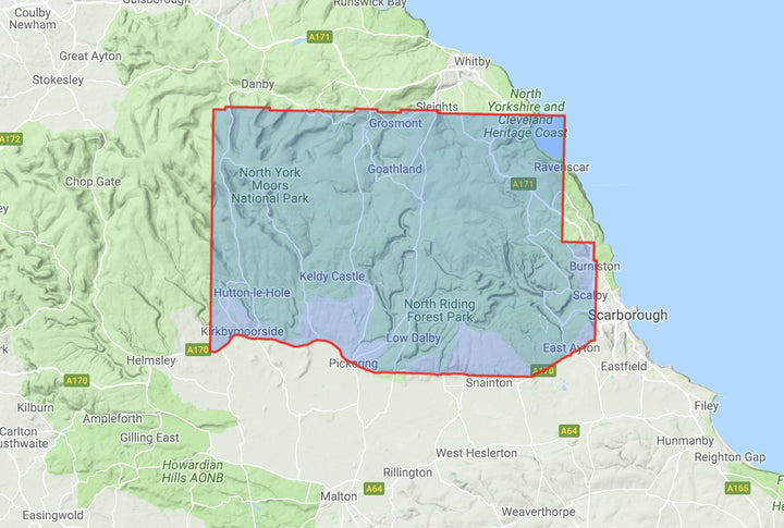 Carte de randonnée - North York Moors Est XT40 | Harvey Maps - Ultramap carte pliée Harvey Maps 