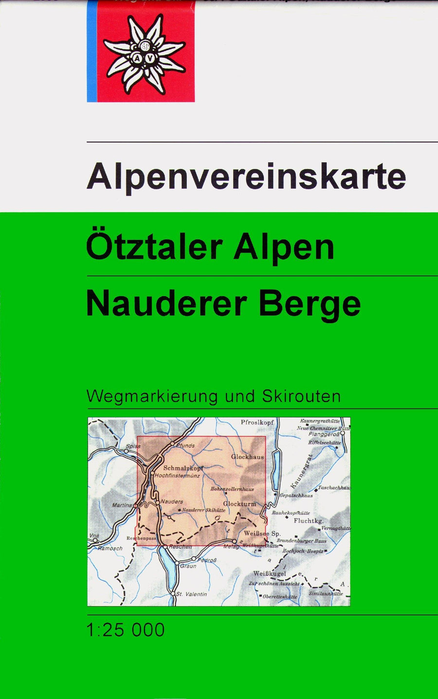 Carte de randonnée - Ötztaler Alpen Nauderer Berge, n° 30/4 (Alpes autrichiennes) | Alpenverein carte pliée Alpenverein 