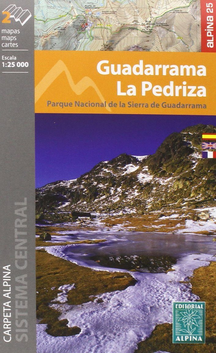 Carte de randonnée - Parc National de la Guadarrama, La Pedriza (Espagne) | Alpina carte pliée Editorial Alpina 