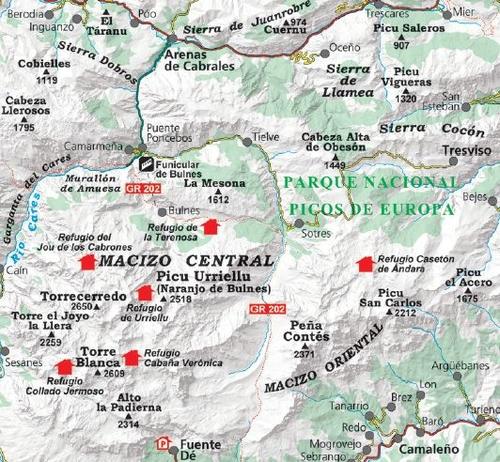 Carte de randonnée - Parc National des Pics d'Europe (Cantabrie) | Alpina carte pliée Editorial Alpina 
