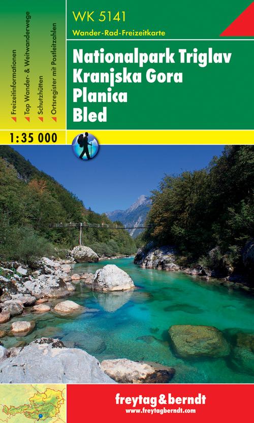 Carte de randonnée - Parc National Triglav - Kranjska Gora - Planica - Bled (Slovénie, Italie), n° WK5141 | Freytag & Berndt carte pliée Freytag & Berndt 