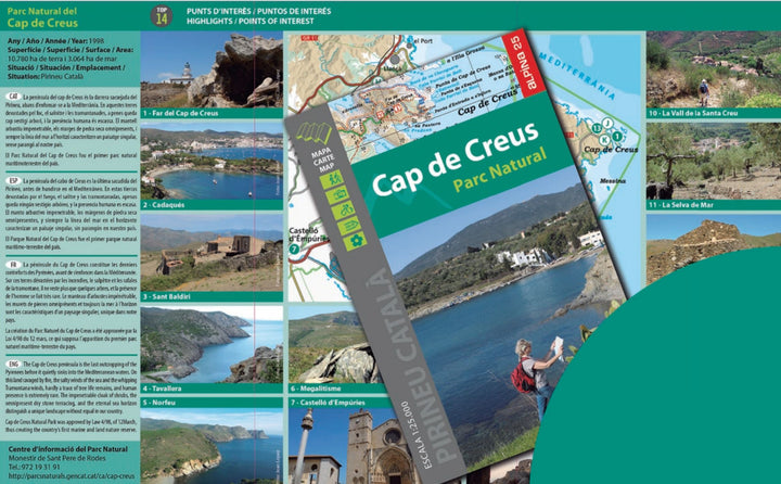 Carte de randonnée - Parc naturel du Cap de Creus (Catalogne) | Alpina carte pliée Editorial Alpina 