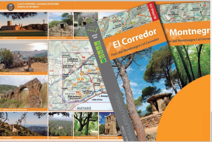 Carte de randonnée - Parc naturel du Montnegre et el Corredor (Catalogne) | Alpina carte pliée Editorial Alpina 