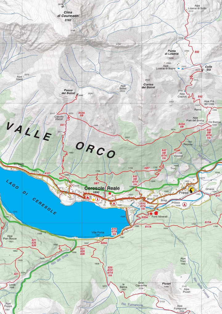 Carte de randonnée - Parco Nazionale del Gran Paradiso | Fraternali - 1/25 000 carte pliée Fraternali 