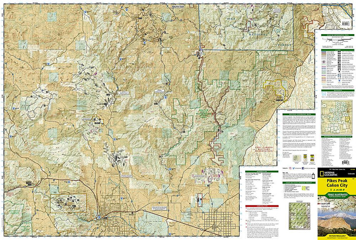 Carte de randonnée - Pikes Peak, Cañon City (Colorado), n° 137 | National Geographic carte pliée National Geographic 