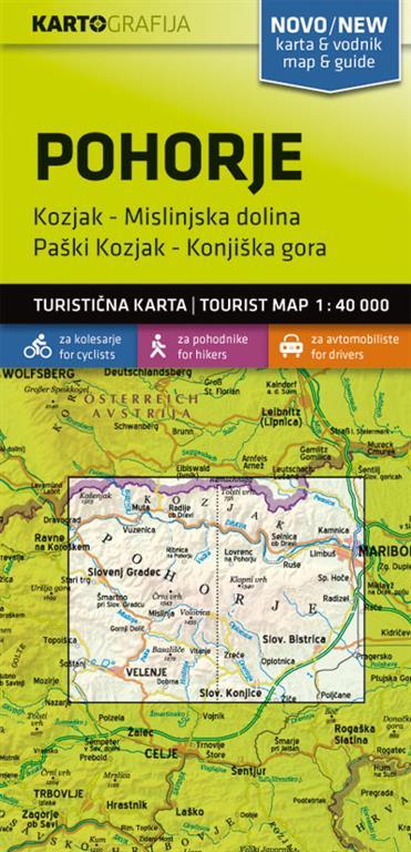 Carte de randonnée - Pohorje (Slovénie) | Kartografija carte pliée Kartografija 