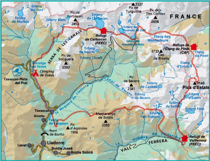 Carte de randonnée - Porta del Cel | Alpina carte pliée Editorial Alpina 