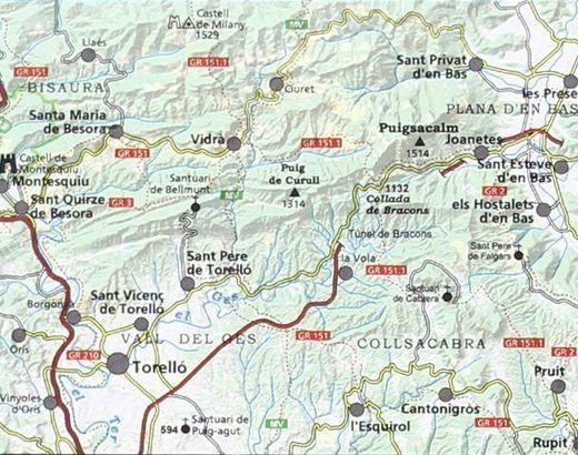 Carte de randonnée - Puigsacalm, Bellmunt (Pyrénées Catalanes, Espagne) | Alpina carte pliée Editorial Alpina 