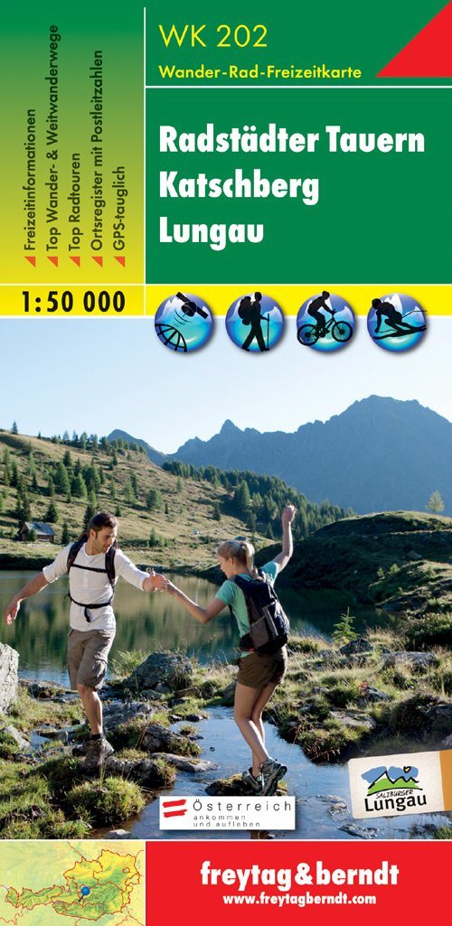 Carte de randonnée - Radstädter Tauern - Katschberg - Lungau (Alpes autrichiennes), n° WK202 | Freytag & Berndt carte pliée Freytag & Berndt 