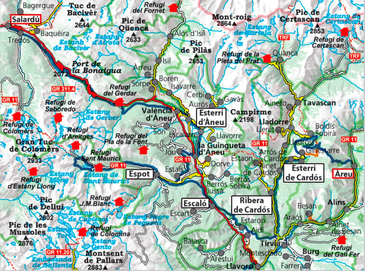Carte de randonnée - Ramat del Nord & guide | Alpina carte pliée Editorial Alpina 