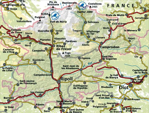 Carte de randonnée - Ripollès itinerannia (Catalogne) | Alpina carte pliée Editorial Alpina 