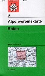 Carte de randonnée - Rofan , n° 06 (Alpes autrichiennes) | Alpenverein carte pliée Alpenverein 