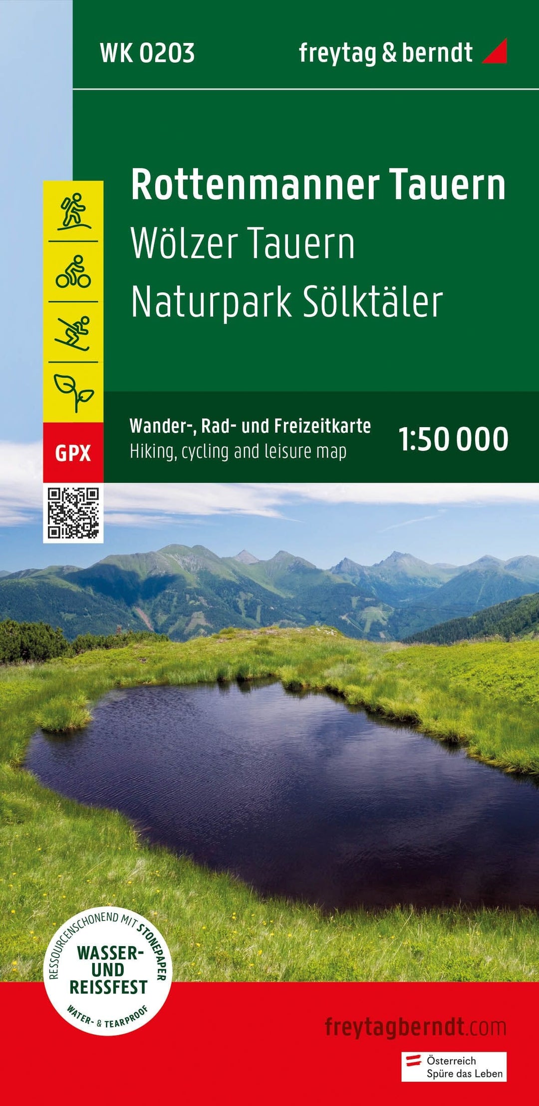 Carte de randonnée - Rottenmanner Tauern, Wölzer Tauern (Alpes autrichiennes), n° WK203 | Freytag & Berndt carte pliée Freytag & Berndt 