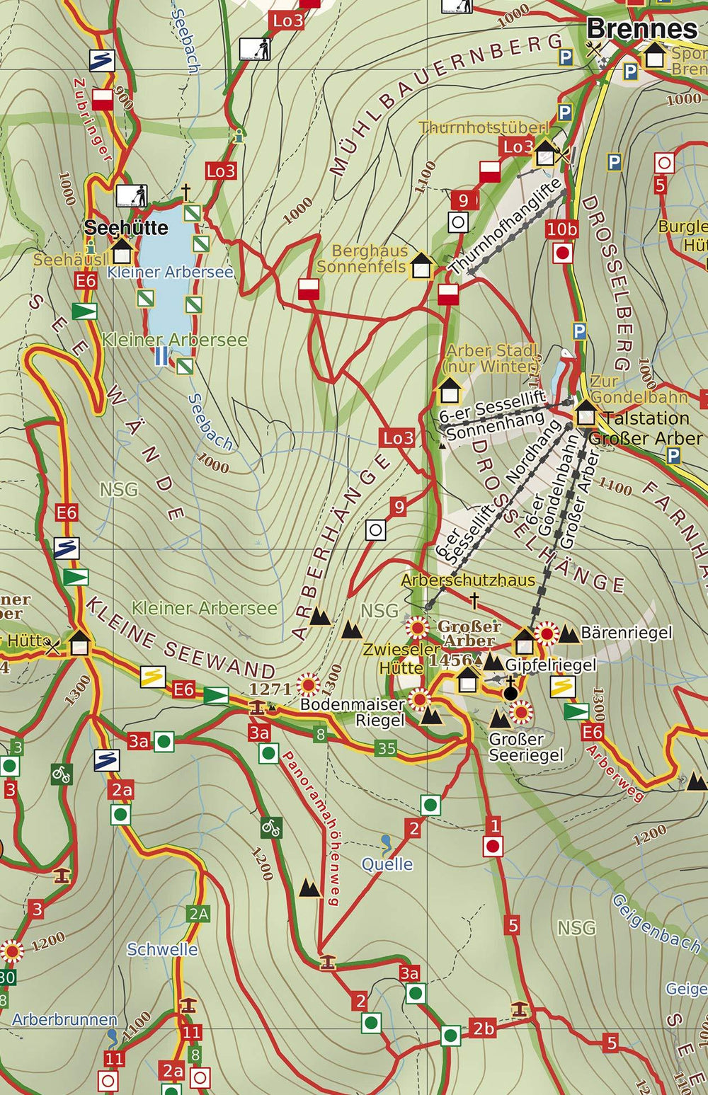 Carte de randonnée - Rund um Zwiesel, Großer Arber n° 182 | PhoneMaps carte pliée PhoneMaps 