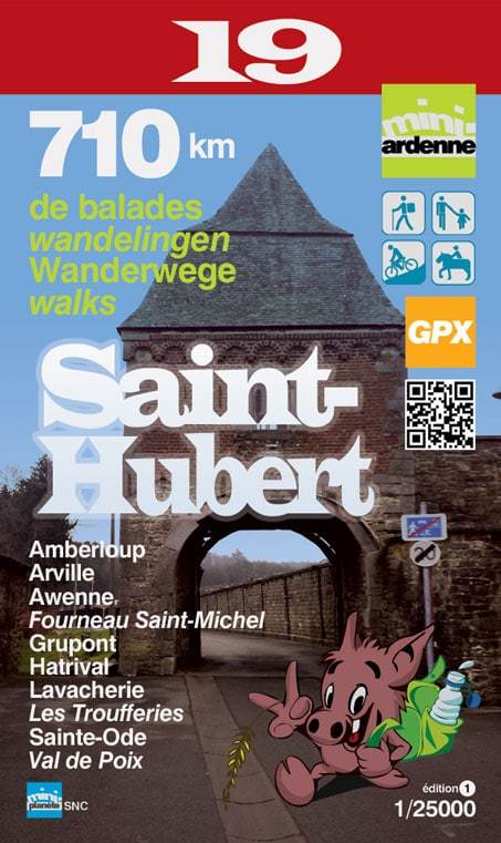 Carte de randonnée - Saint-Hubert - n° 19 | Mini Planet carte pliée Mini Planet 