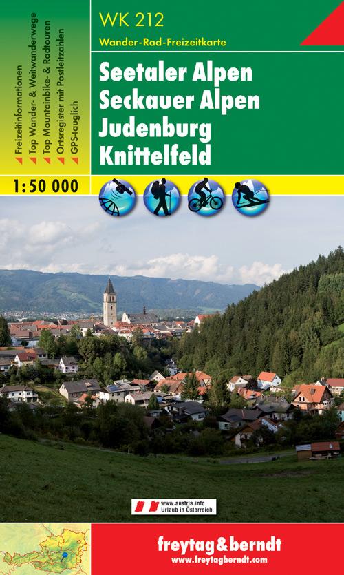 Carte de randonnée - Seetaler Alpen - Seckauer Alpen -Judenburg (Alpes autrichiennes), n° WK212 | Freytag & Berndt carte pliée Freytag & Berndt 
