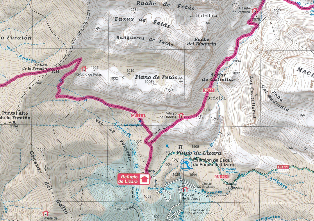 Carte de randonnée - Senda de Camille circular trek (Parc national des Pyrénées, Aragon) | Alpina carte pliée Editorial Alpina 