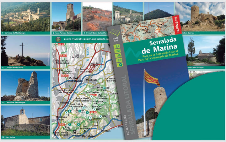 Carte de randonnée - Serralada de Marina (Catalogne) | Alpina carte pliée Editorial Alpina 