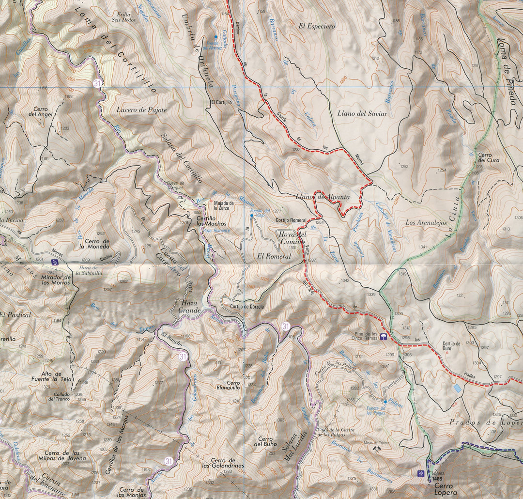 Carte de randonnée - Sierras de Tejeda, Almijara y Alhama (Andalousie) | Piolet carte pliée Editorial Piolet 