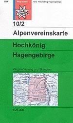 Carte de randonnée & ski - Hochkönig /Hagengebirge, n° 10/2 (Alpes autrichiennes) | Alpenverein carte pliée Alpenverein 