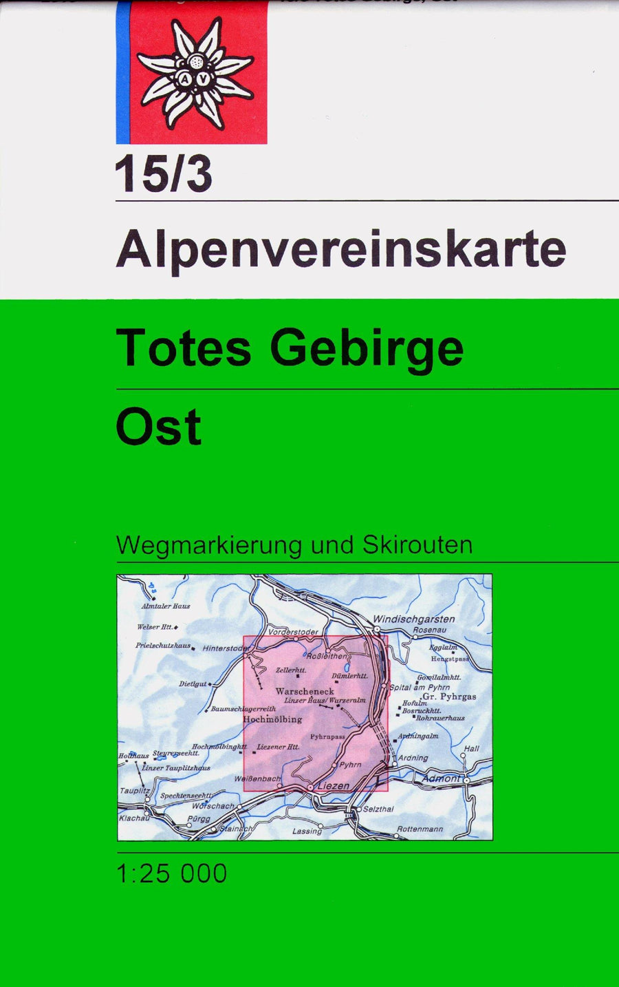 Carte de randonnée & ski - Totes Gebirge Est, n° 15/3 (Alpes autrichiennes) | Alpenverein carte pliée Alpenverein 