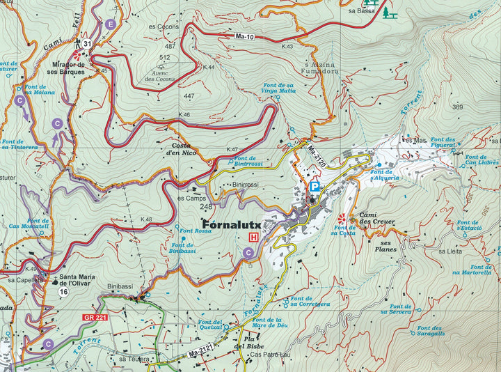 Carte de randonnée - Soller (Majoque) | Alpina carte pliée Editorial Alpina 