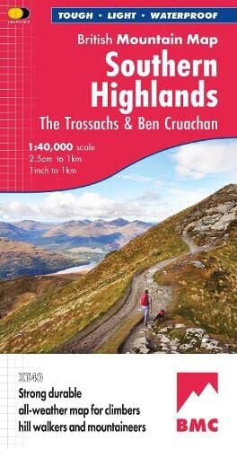 Carte de randonnée - Southern Highlands, The Trossachs and Ben Cruachan XT40 | Harvey Maps - British Mountain carte pliée Harvey Maps 