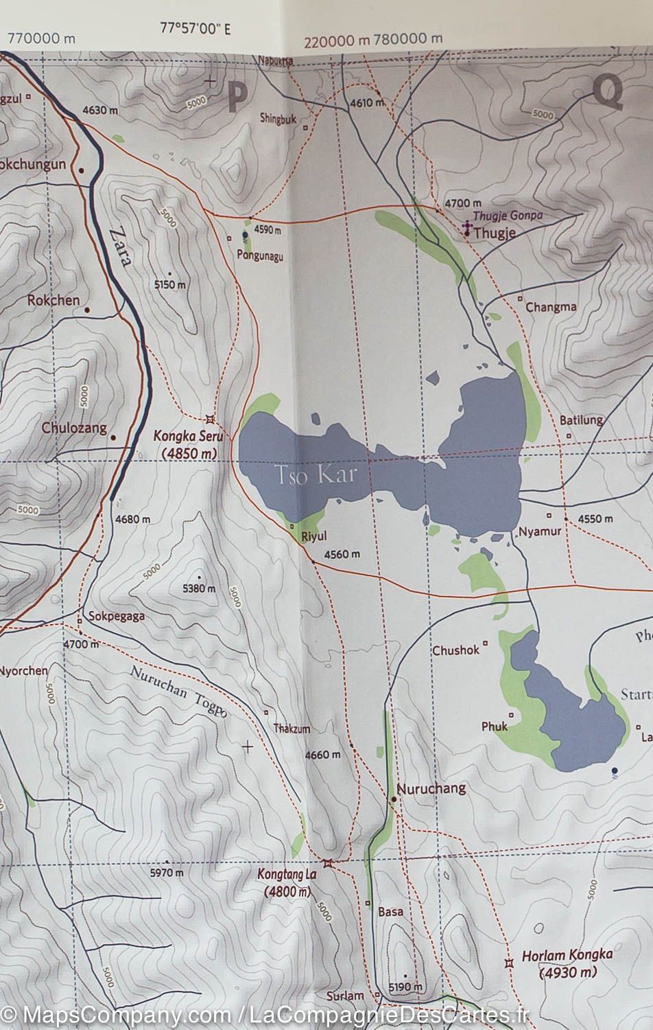 Carte de randonnée - Sud du Ladakh et du Zanskar (Inde) | Olizane carte pliée Olizane 