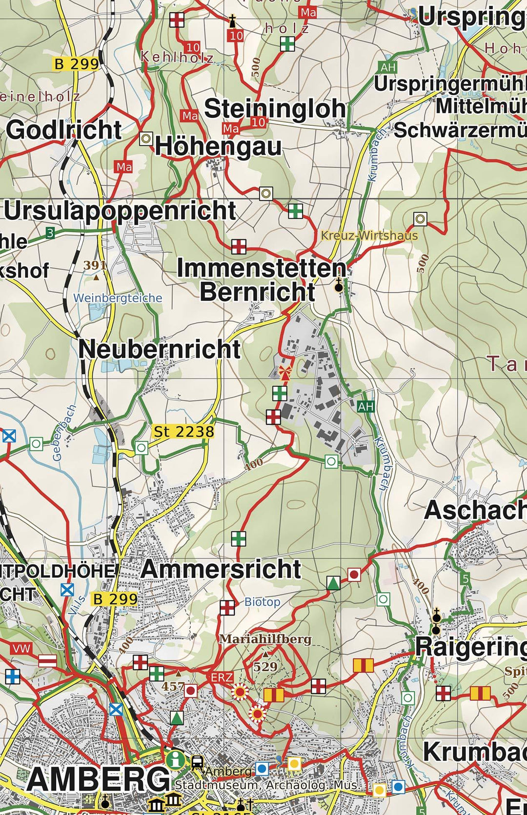 Carte de randonnée - Südwestliche Oberpfalz, Neumarkt n° 177 | PhoneMaps carte pliée PhoneMaps 
