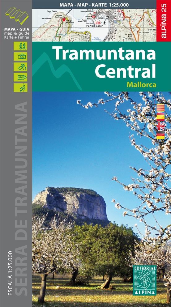 Carte de randonnée - Tramuntana Centrale (Majorque, îles Baléares) | Alpina carte pliée Editorial Alpina 
