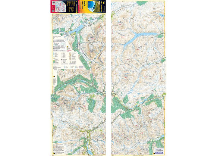 Carte de randonnée - Trossachs Nord XT40 | Harvey Maps - Ultramap carte pliée Harvey Maps 