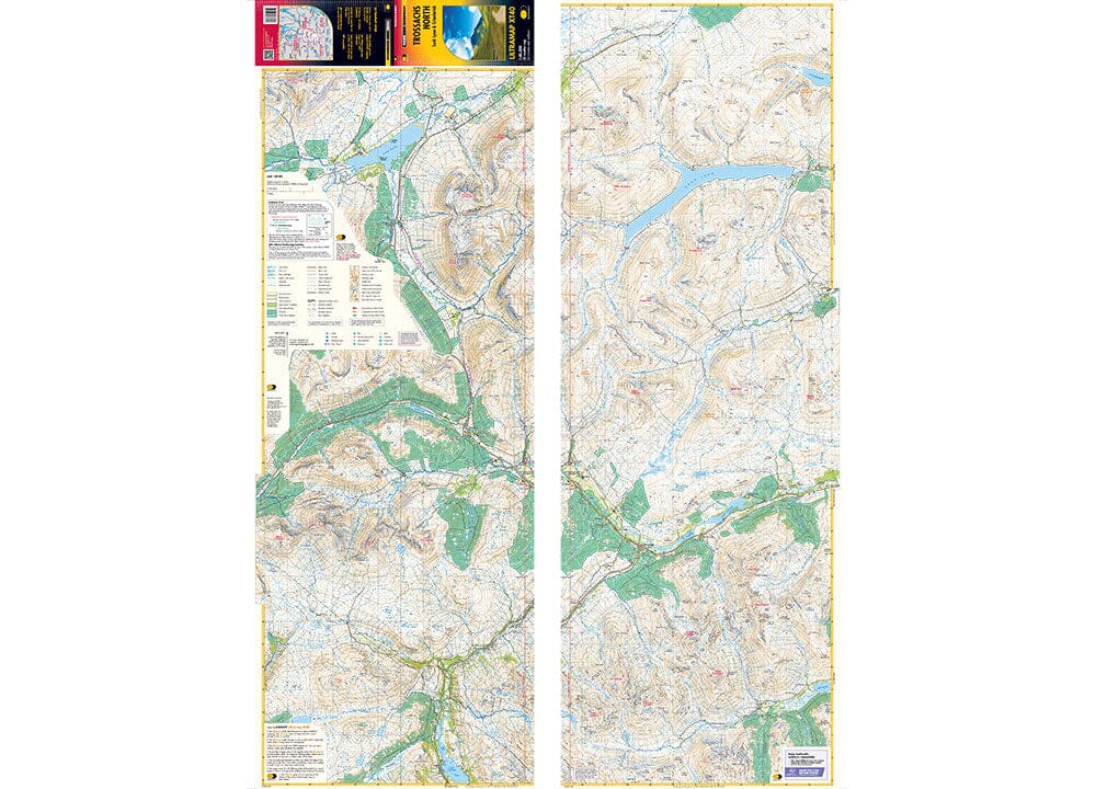 Carte de randonnée - Trossachs Nord XT40 | Harvey Maps - Ultramap carte pliée Harvey Maps 